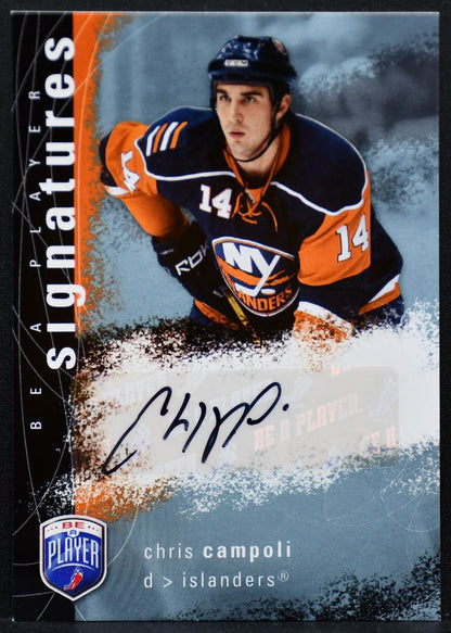 2007-08 Upper Deck Be A Player Signatures Chris Campoli S-CI Islanders Auto 1875