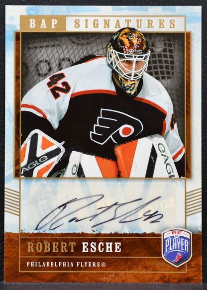2006-07 Upper Deck Be A Player Signatures Robert Esche RE Flyers Auto 8292