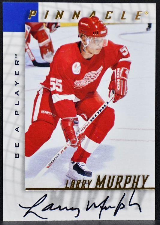 1997-98 Pinnacle Be A Player Auto Larry Murphy 141 Detroit Red Wings Auto