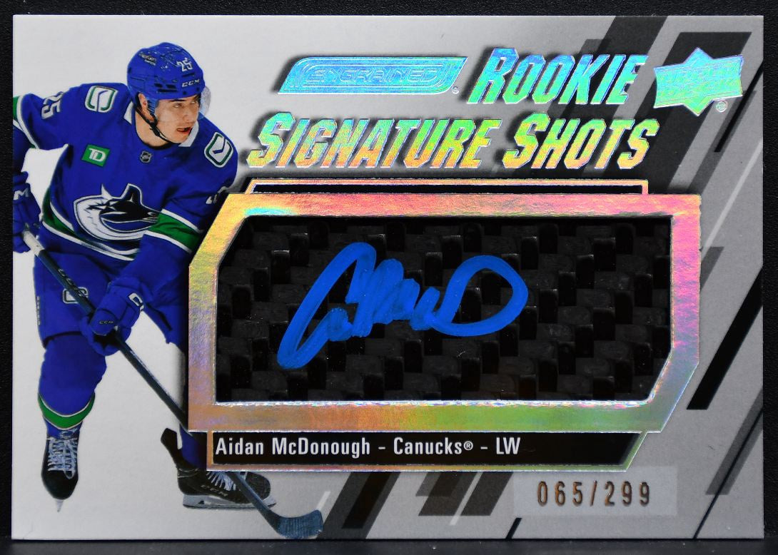2023-24 UD Engrained Rookie Signature Shots McDonough RC Auto 065/299 1131
