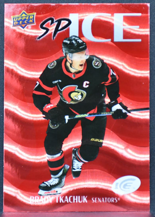2024-25 Upper Deck Ice SPice Hot Brady Tkachuk SP-15 Ottawa Senators 2678