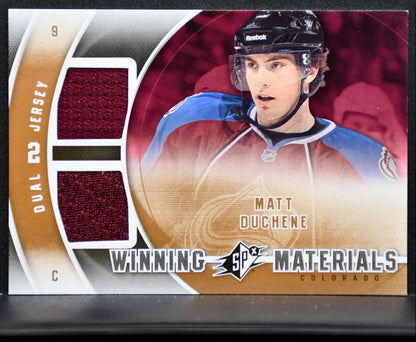 2011-12 SPx Winning Materials Dual Jersey Matt Duchene Avalanche Jersey 6606
