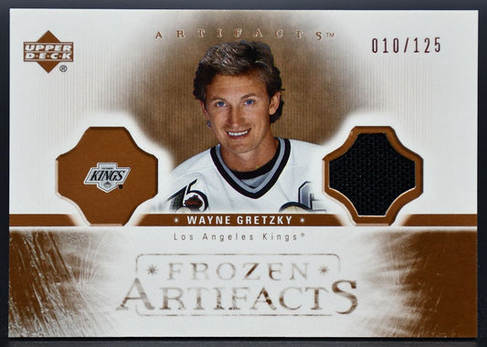 Maillot Wayne Gretzky FA-WG 010/125, édition limitée UD Artifacts Frozen Artifacts en cuivre, saison 2005-2006