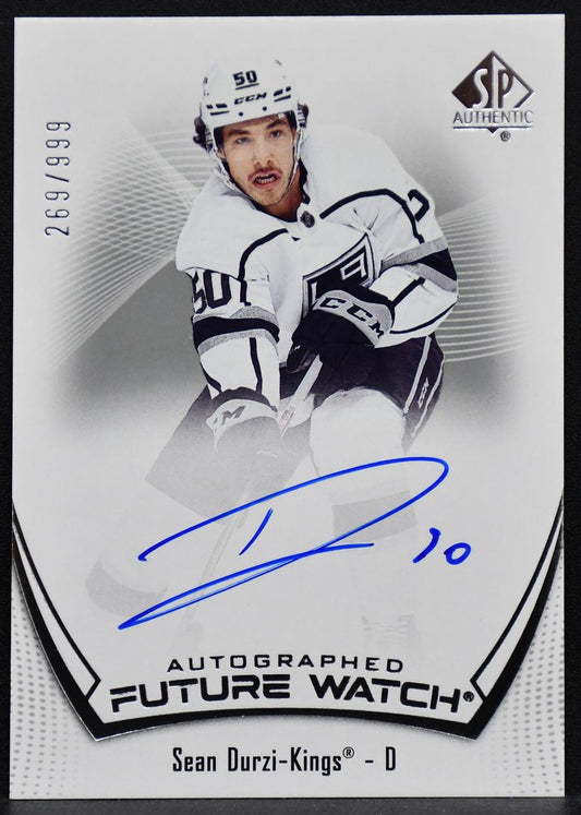 2021-22 SP Authentic Future Watch Auto Sean Durzi 187 Kings RC Auto 269/999