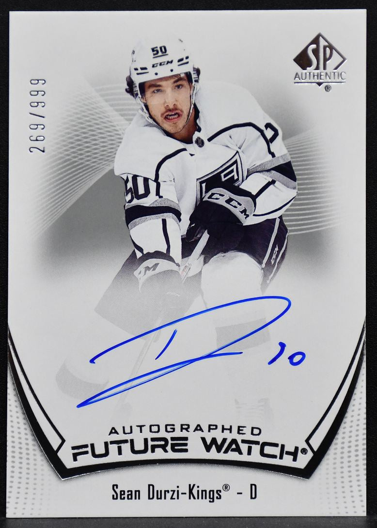 2021-22 SP Authentic Future Watch Auto Sean Durzi 187 Kings RC Auto 269/999