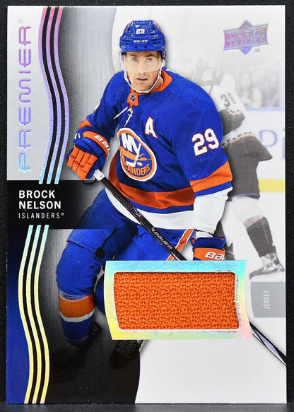 2023-24 UD Premier Memorabilia Jersey Brock Nelson 64 Islanders Jersey 6149