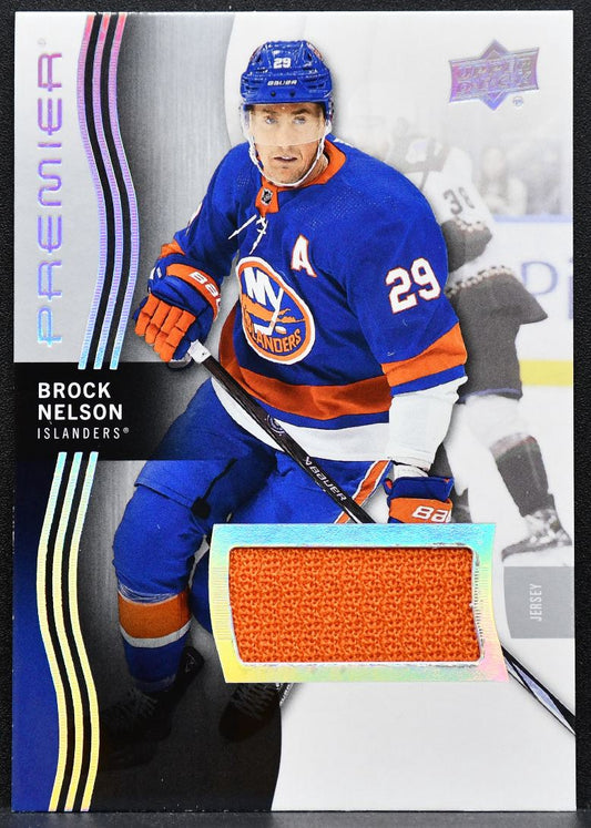 2023-24 UD Premier Memorabilia Jersey Brock Nelson 64 Islanders Jersey 6149