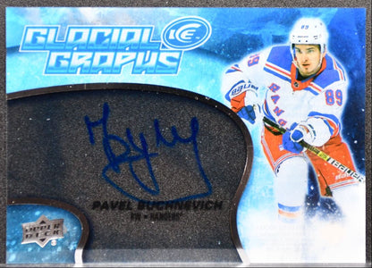 2018-19 Upper Deck Ice Glacial Graphs Pavel Buchnevich GG-PB Rangers Auto 2813