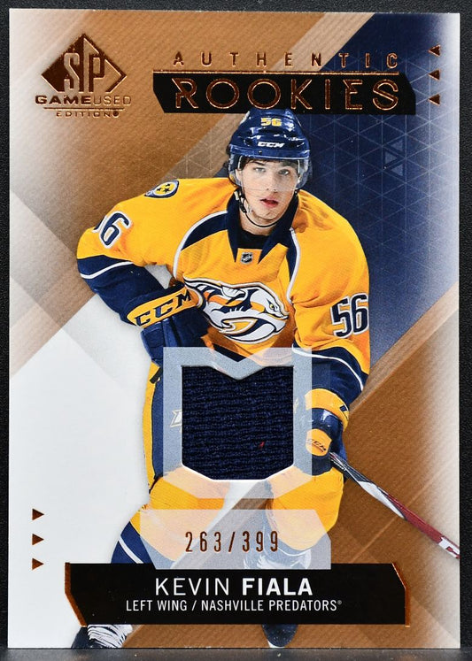 2015-16 SP Game Used Authentic Rookies Copper Jersey Kevin Fiala RC Jersey 2394