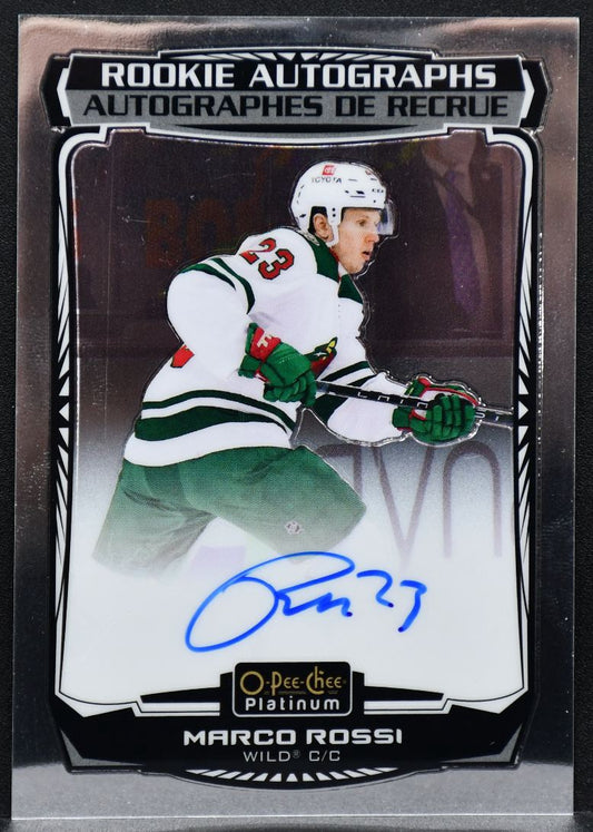 2022-23 O-Pee-Chee Platinum Rookie Autographs Marco Rossi R-MR RC Auto