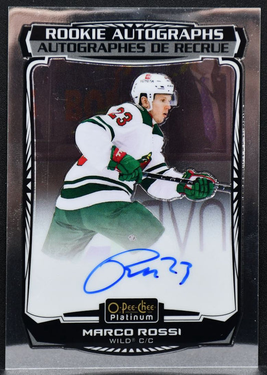 2022-23 O-Pee-Chee Platinum Rookie Autographs Marco Rossi R-MR RC Auto