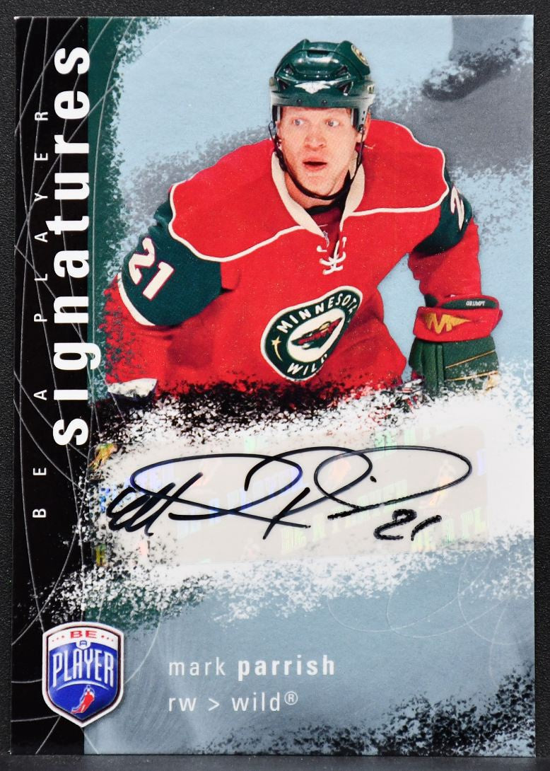 2007-08 Upper Deck Be a Player Signatures Mark Parrish S-PA Wild Auto 2681
