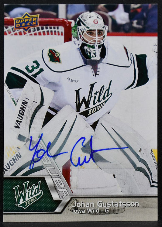 2014-15 Upper Deck AHL Base Auto Jonathan Ericsson 17 Red Wings Auto 2308