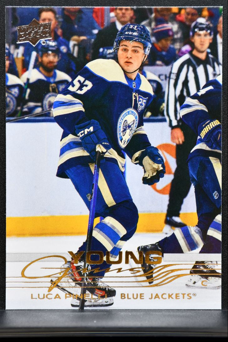 2025-26 Upper Deck Extended Series Young Guns Luca Pinelli 732 Jackets RC 2058
