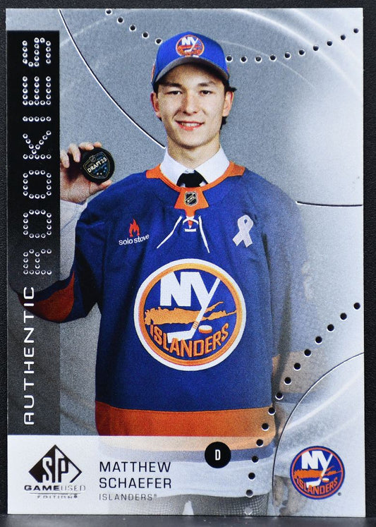 2025-26 SP Game Used Authentic Rookies Matthew Schaefer AR-MS RC 1982
