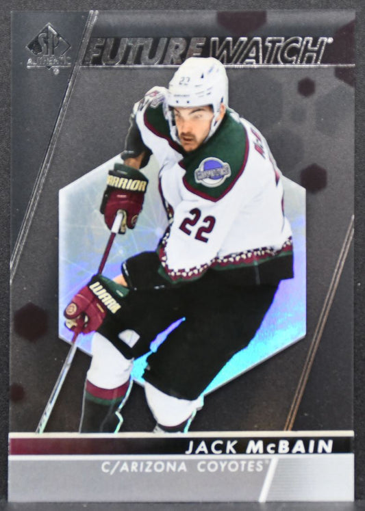 2022-23 SP Authentic Future Watch Acetate Jack McBain 123 Arizona Coyotes RC 8212