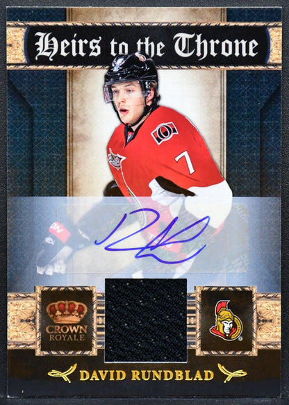 2011-12 Panini Crown Royale Heirs Rundblad Senators RC Auto 045/100 Jersey 0171