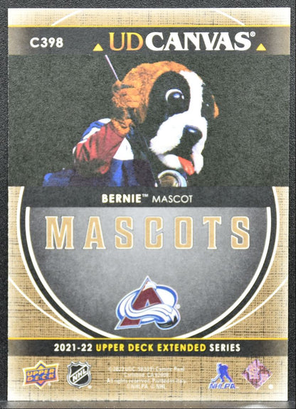 2021-22 UD Extended Series UD Canvas Bernie the St. Bernard C398 Avalanche 8792