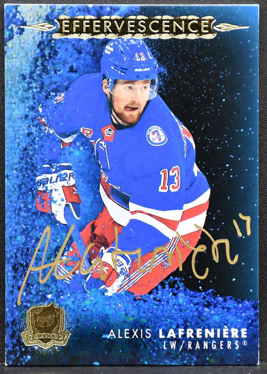 2021-22 UD The Cup Effervescence Alexis Lafreniere EF-AL New York Rangers Auto
