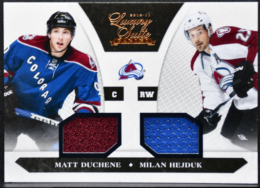 2010-11 Panini Luxury Suite Dual Jersey Hejduk/Duchene /599 Jersey 0741