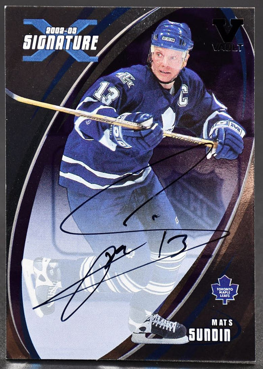 2002-03 In The Game Signature Mats Sundin 119 Auto