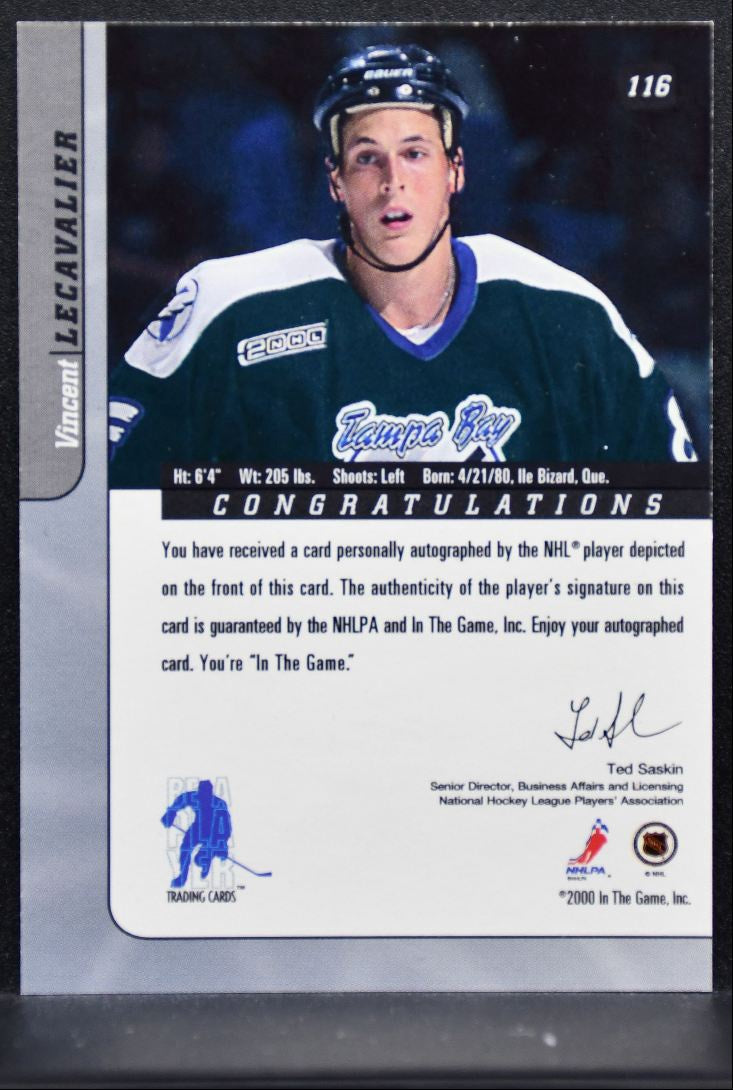 2000-01 Be a Player Signature Series Autographs Gold Lecavalier Auto 3681