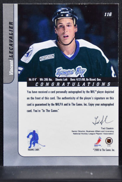 2000-01 Be a Player Signature Series Autographs Gold Lecavalier Auto 3681