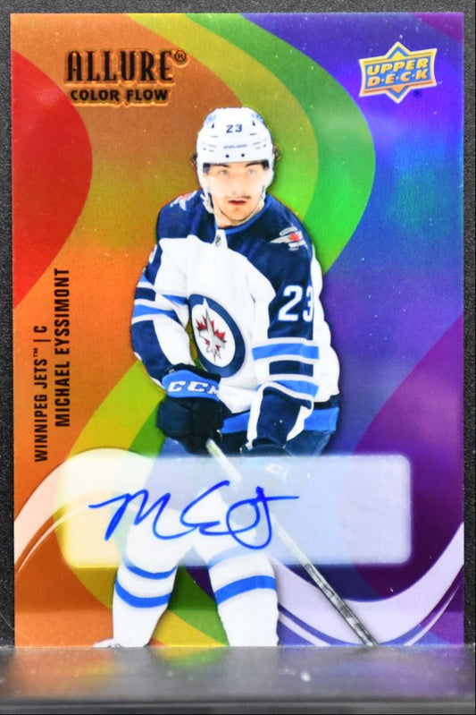 2022-23 Upper Deck Allure Color Flow Auto Michael Eyssimont SF-67 Jets Auto 3650
