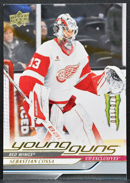2024-25 UD Extended Series Young Guns UD Exclusives Sebastian Cossa RC 6081