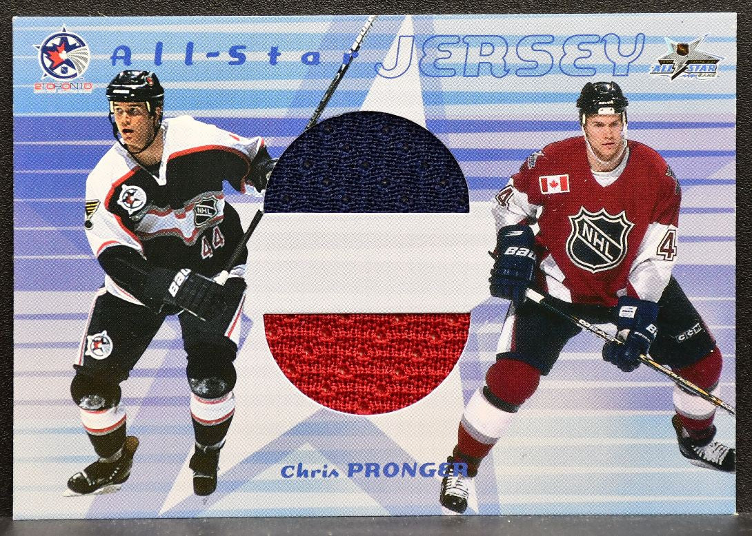 2001-02 Be a Player Memorabilia All-Star Doubles Chris Pronger Jersey 0134