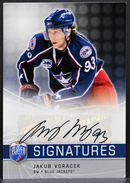 2008-09 Upper Deck Be A Player Signatures Jakub Voracek Blue Jackets Auto 0910