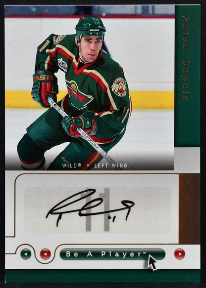 2005-06 Upper Deck Be a Player Signatures Pascal Dupuis PD Wild Auto 1998