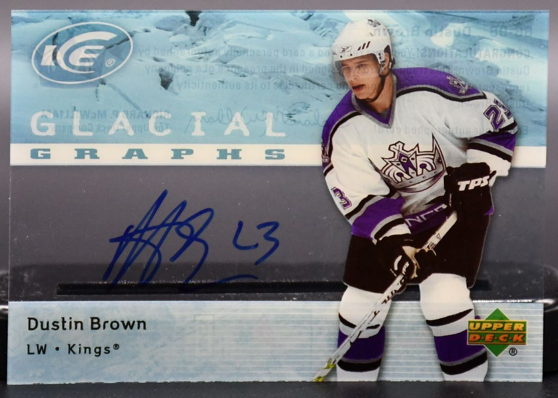 2007-08 UD ICE Glacial Graphs Dustin Brown GG-DB Auto