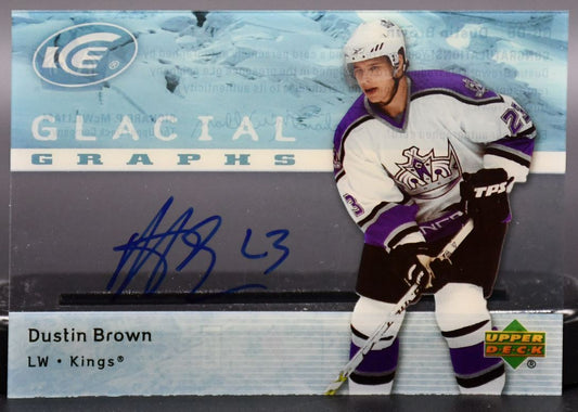 2007-08 UD ICE Glacial Graphs Dustin Brown GG-DB Auto