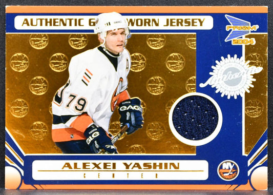 2003-04 Pacific Prism Alexei Yashin 129 New York Islanders 0725/1185 Jersey 2922