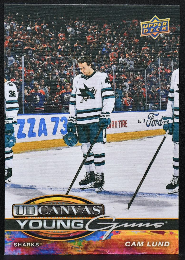 2025-26 UD Series 1 UD Canvas Young Guns Cam Lund C-92 San Jose Sharks RC 2371