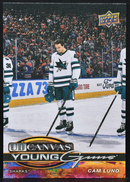 2025-26 UD Series 1 UD Canvas Young Guns Cam Lund C-92 San Jose Sharks RC 2371