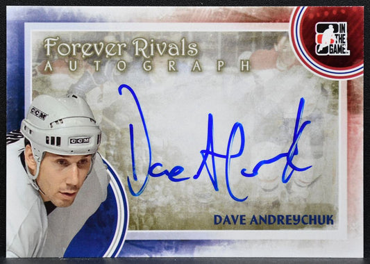 2012-13 In The Game Forever Rivals Autographs Dave Andreychuk A-DA Auto 8115