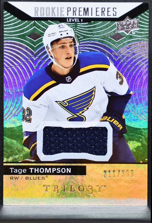 2017-18 UD Trilogy Rookie Premieres Level 1 Jersey Thompson RC /399 Jersey 9683