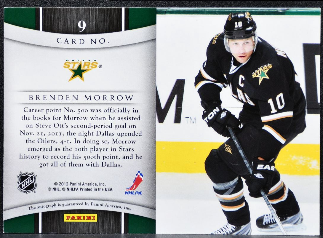 2011-12 Panini Titanium Reserve Autographs Brenden Morrow 9 Auto 2523