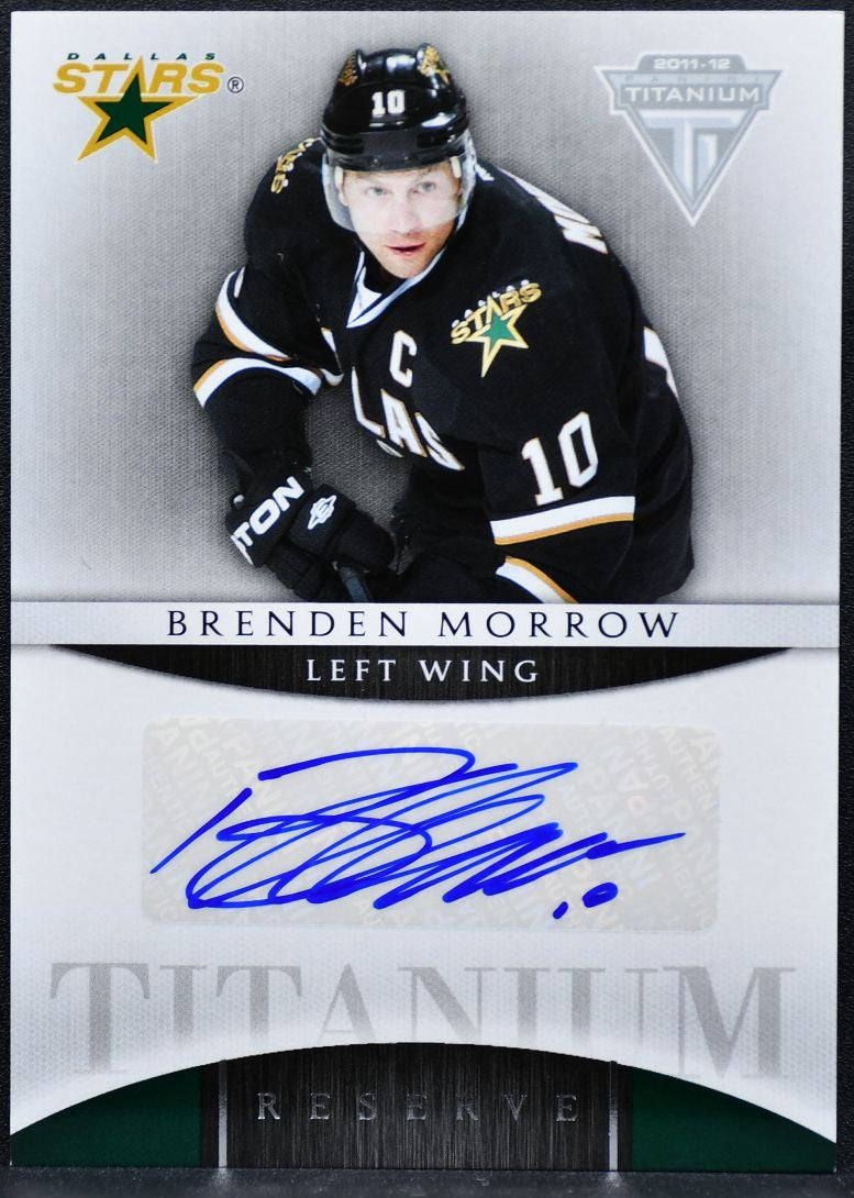 2011-12 Panini Titanium Reserve Autographs Brenden Morrow 9 Auto 2523