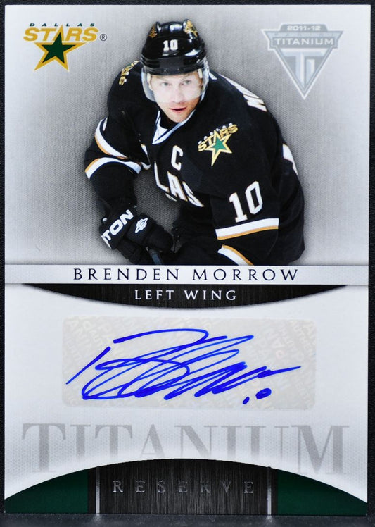 2011-12 Panini Titanium Reserve Autographs Brenden Morrow 9 Auto 2523