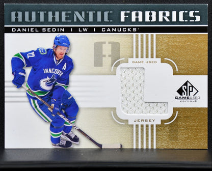 2011-12 SP Game Used Authentic Fabrics Daniel Sedin AF-DS Jersey 2852
