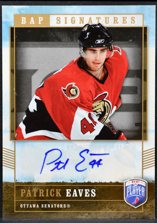 2006-07 Upper Deck BAP Signatures Patrick Eaves EA Ottawa Senators Auto 2049