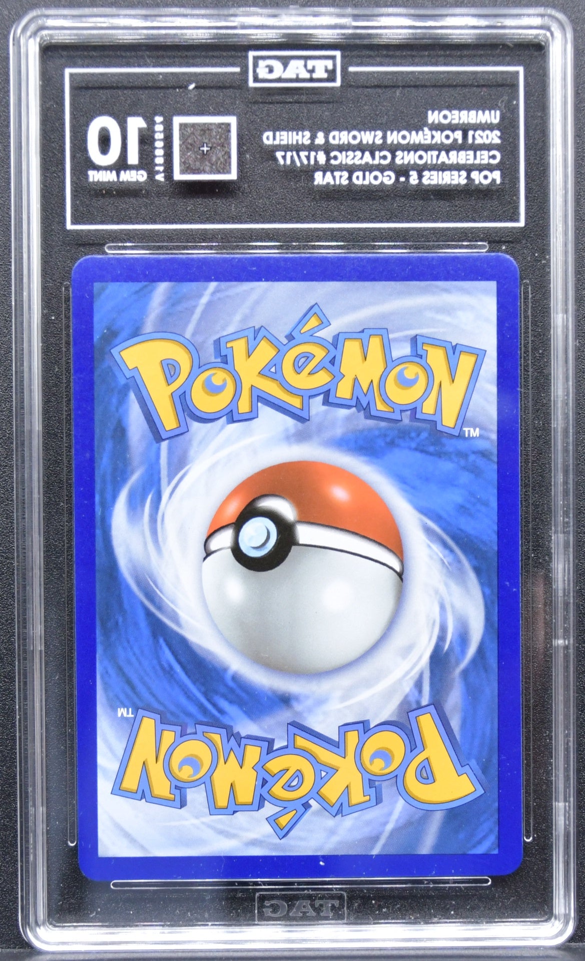 Pokémon Celebrations: Classic Collection Umbreon Gold Star 17/17 Holofoil TAG 10