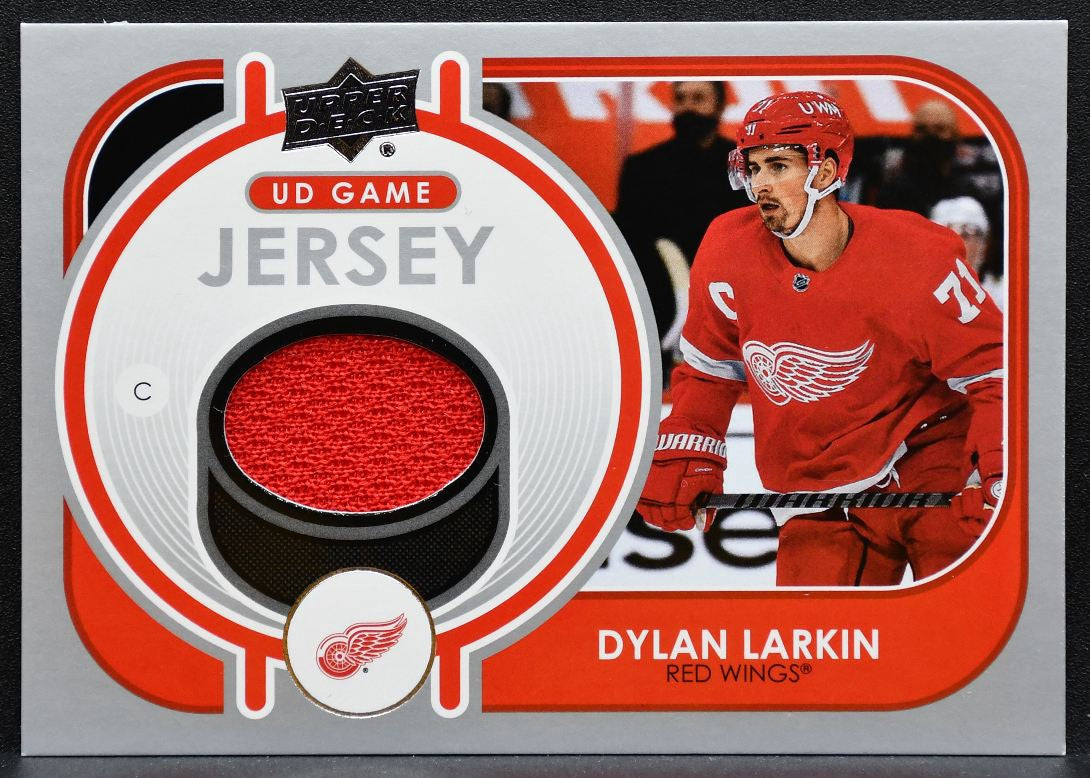 2021-22 UD Series 1 UD Game Jersey Dylan Larkin GJ-DL Red Wings Jersey 2515
