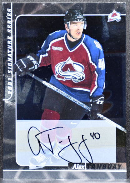 2000-01 In The Game Signature Series Autographs Alex Tanguay Avalanche Auto 3746