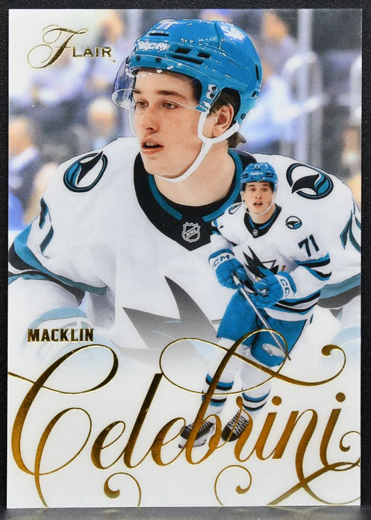 2025-26 Flair Macklin Celebrini 106 San Jose Sharks 5527