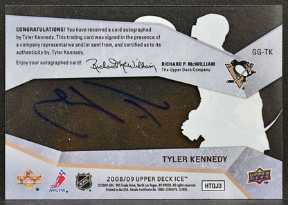 2008-09 Upper Deck Ice Glacial Graphs Tyler Kennedy GG-TK Penguins Auto 1363