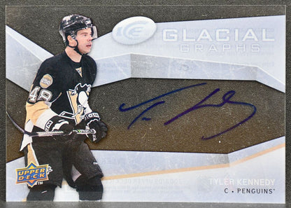 2008-09 Upper Deck Ice Glacial Graphs Tyler Kennedy GG-TK Penguins Auto 1363